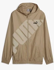 Puma Mens  Windbreaker Full Zip Hooded New