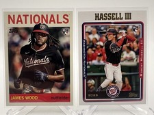 2025 Topps Archives- James Wood And Robert Hassel lll- Base Rookie Cards