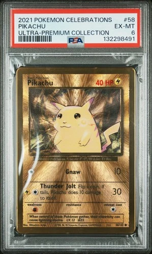 Pikachu Celebrations Ultra-Premium Collection Pokemon Celebrations 5 PSA 6