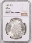 1885-O $1 Morgan Silver Dollar MS64 NGC 8676172-019