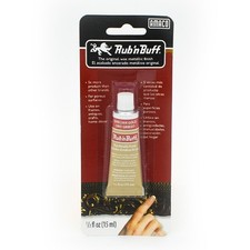Amaco Rub n Buff Metallic Finish Pigments Wax 15ml Tube Grecian Gold