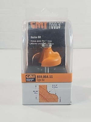 CMT Orange Tools 859.064.11 Ogee Bit Carbide with 1/4-Inch Radius 1/4-Inch Shank