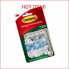 Command Outdoor Light Clips, 16 clips, 20 strips, Water-Resistant Adhesive (1701 0.66 per strip