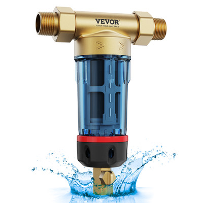 VEVOR Spin Down Filter 40 Micron Whole House Sediment Filter for Well Water
