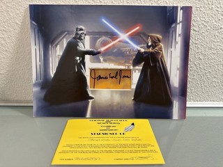 James Earl Jones Autographed Darth Vader COA Authentic Star Wars