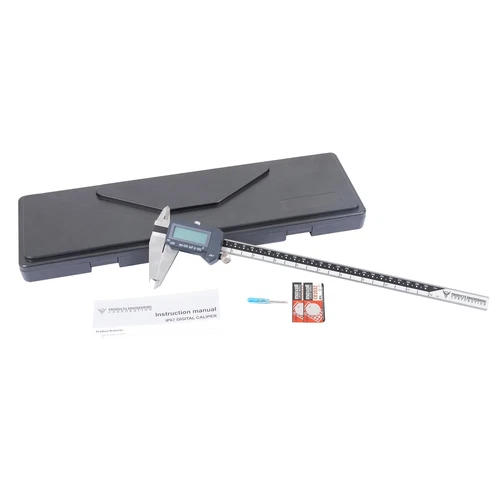 PEC Tools Digital Caliper, 12 Inch/300mm Industrial-Grade Stainless Steel... 