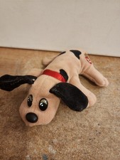 Tonka Pound Puppies Plush Stuffed Animal Brown Black Spots Dog Vintage 1986 6"