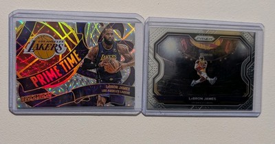 Panini LeBron James Duo Prime Time Case Hit & Kobe Tribute