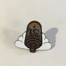 IC Light Beer Logo Cloud Lapel Pin Metal Badge Bar Brewery Collectible