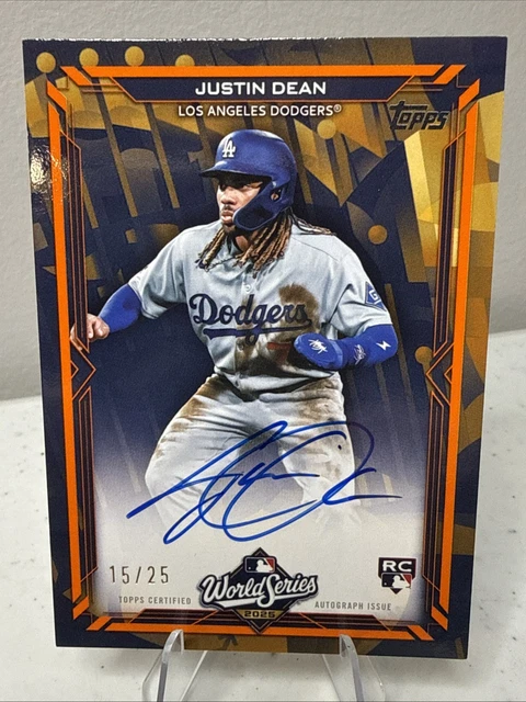 2026 Topps Series 2 Justin Dean /25 World Series Champion On Card AUTO Dodgers