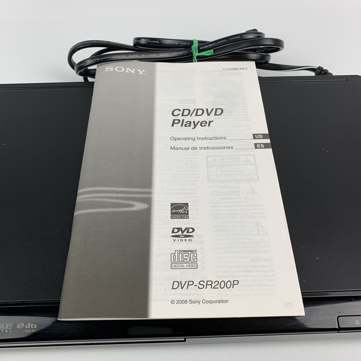 Sony DVP-SR200P DVD Player Original Packaging Gently Used Tested