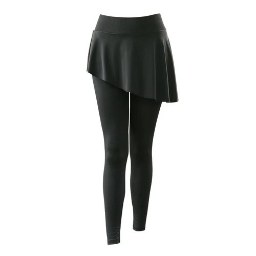 Yoga Leggings Mini Rock Kleid Damen Sport Hose Fitness Gym Stretch Hosenrock-DE* - Bild 5 von 8