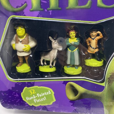 Shrek 2 Limited Edition Chess Set Shrek Crew 2004 32 Hand