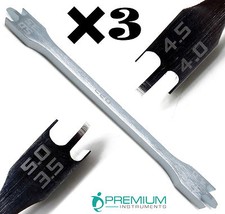 3 Pcs Dental Orthodontics Height Measuring Bracket Gauge 022 Tools