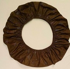 CustomMade HOOP COVER Rhythmic Gymnastics-BROWN w/Multicolor Shimmer-75cm-NEW