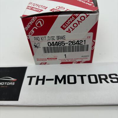 TOYOTA Genuine HIACE Front Pad Kit Disc Brake 04465-26421 | eBay 