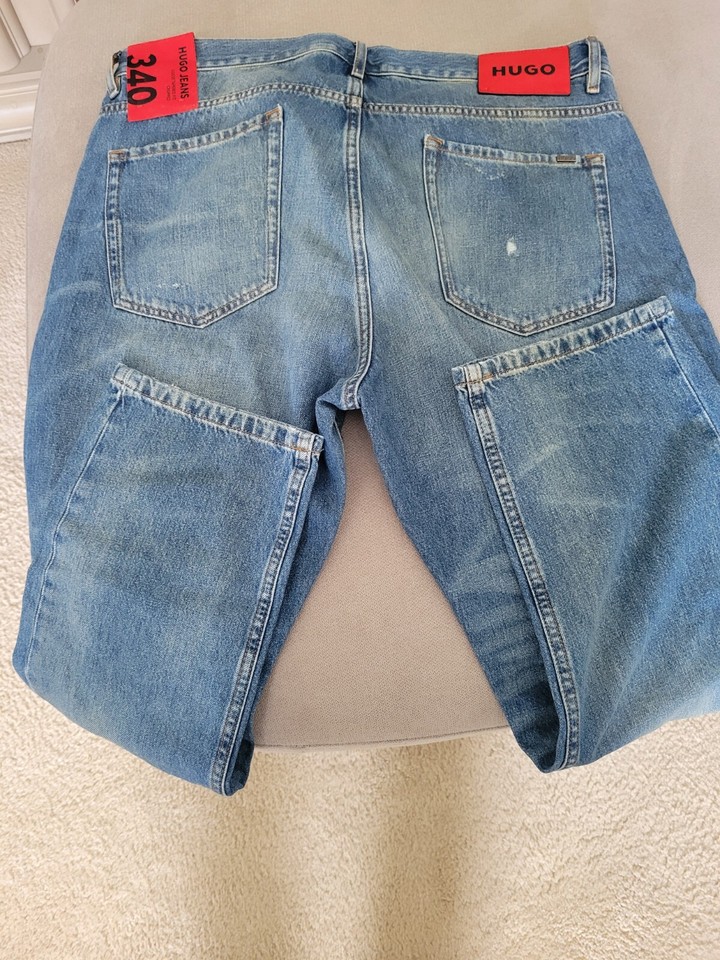 Pantalon Casual Hugo Boss Salt - Coupe Tapered Fit Cropped - Taille US 32 (IT 48) - Neuf Avec étiquettes