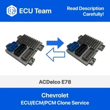 Chevrolet ECU ECM PCM Engine Computer Clone Service ACDelco E78 Cloning 