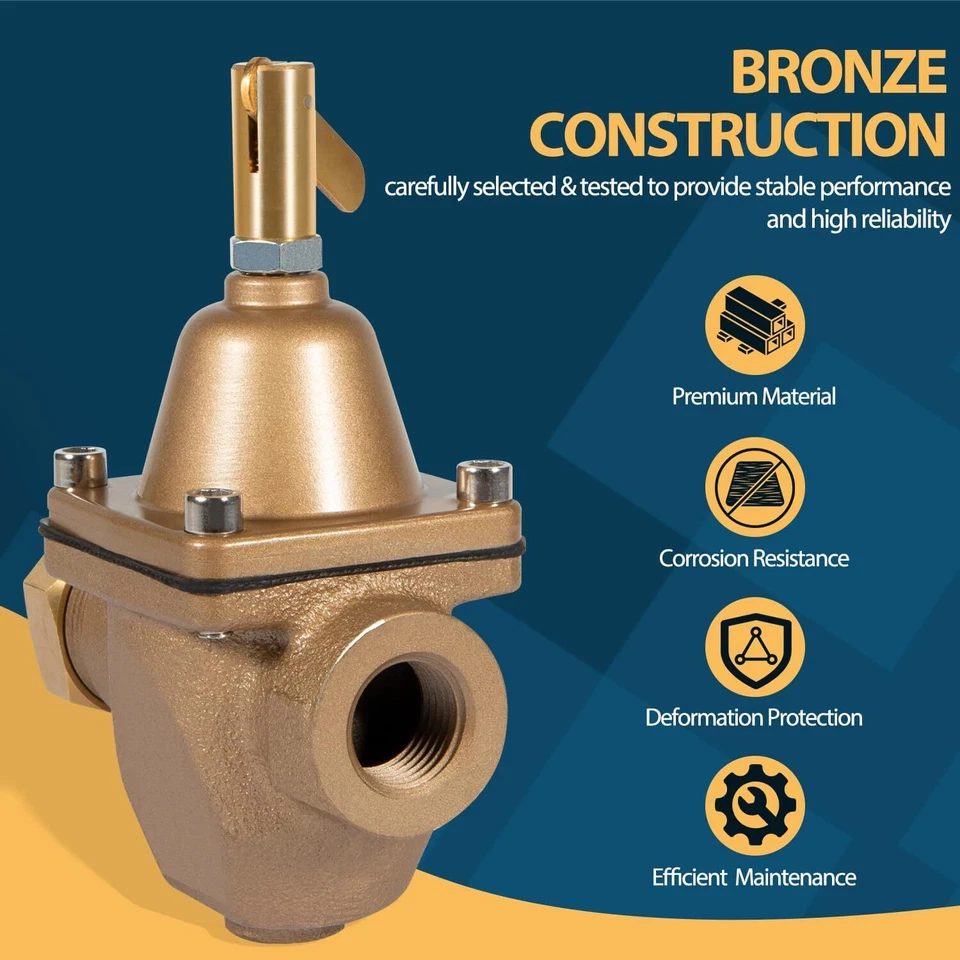 1/2-Inch Feed Water Pressure Regulator for Watts 1156F, B1156F, S1156F - Image 4 of 4