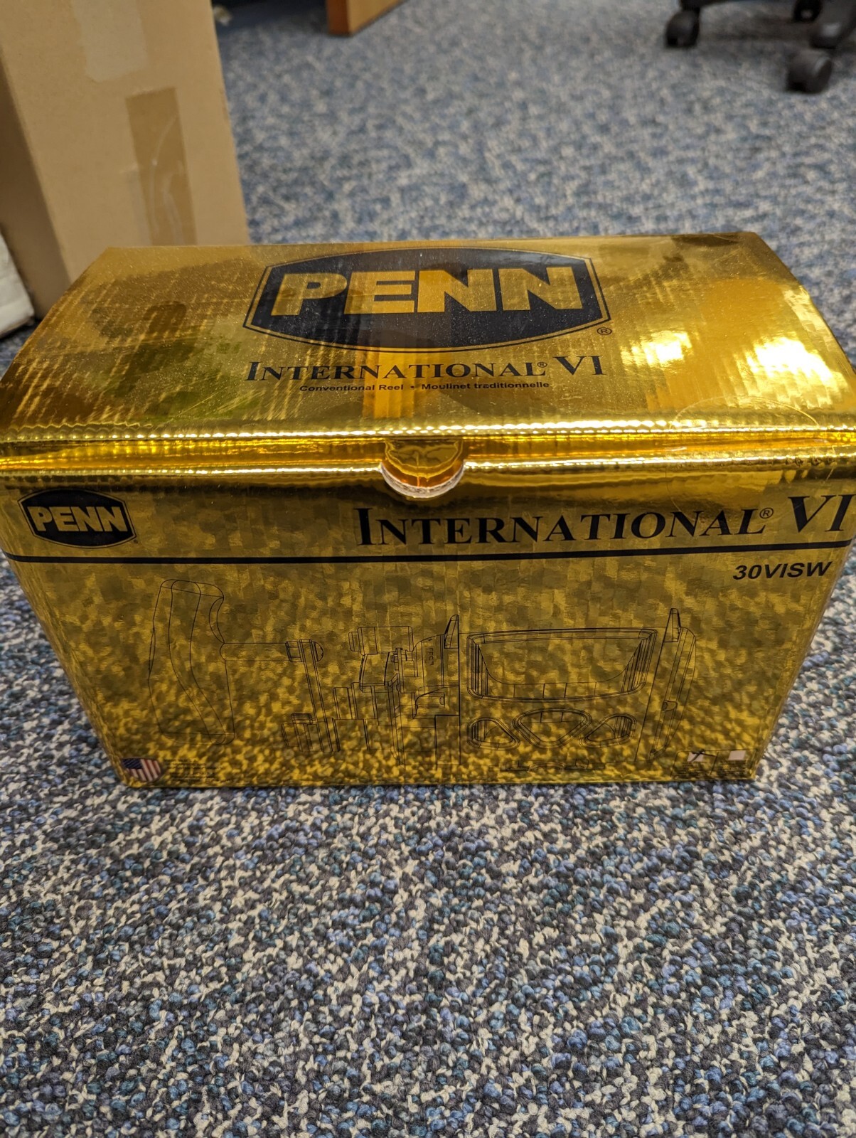 Penn International 30VISW 2 Speed Reel, Gold NEW IN BOX