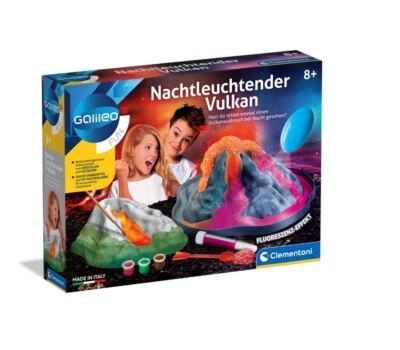 Clementoni Galileo 59261 Nachtleuchtender Vulkan Experimentierkasten Neu