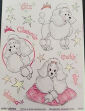 SUZY'S ZOO "GLITZ" STICKER SHEET #90101