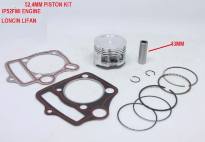 125CC 52.4MM Kolbenring Satz -13MM Stecker 152FMI Motor Pit Gelände Quad Buggy