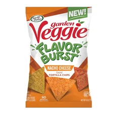 Sensible Portions Garden Veggie Flavor Burst Tortilla Chips, Nacho, 6 Oz