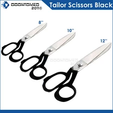 New 8" 10" 12" German Steel Heavy Duty Upholstery Carpet Tailor Scissors Black