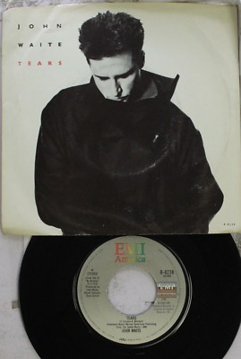 Rock Picture Sleeve 45 John Waite - Tears / Dreamtime/Shake It Up On Emi America