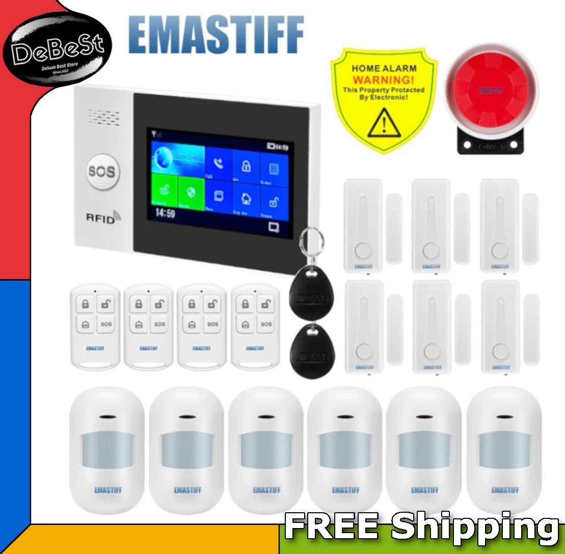 Sistema de Alarma para Casa Alarm System Security Home Wired Sensor Motion  Fire