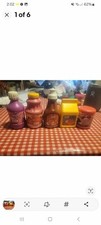 5 Vintage Little Tikes Pretend Play Food Canned Can Fruit Juice Maple Syrup HTF
