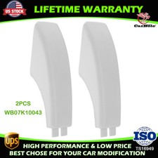 2Pcs WB07K10043 Range Oven Door Handle End Cap White Replacement Parts for GE