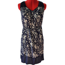 LOFT Blue Soft Floral Lightweight Summer Sleeveless Dress Size XS