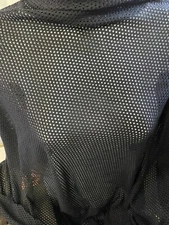 pre cut on sale Black Cotton Mesh Lace Fabric 56 inch Wide  28"