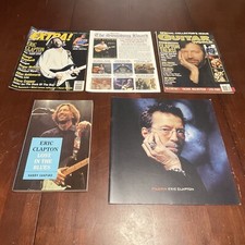 Eric Clapton Lot Of 5 Concert 1998 Tour Program Book & Magazines Excellent Cons