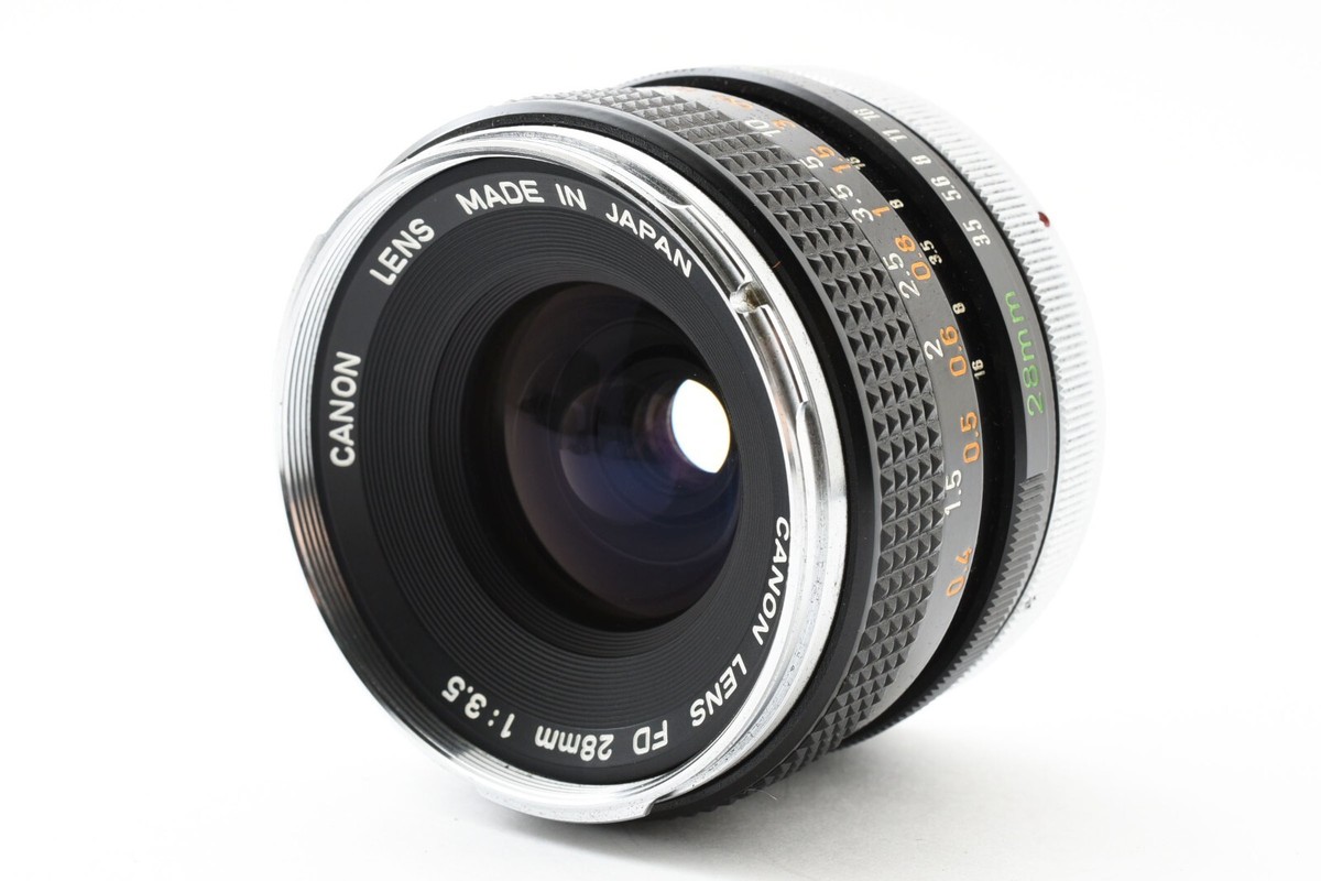 フィルムカメラ CANON LENS FD 28mm 1:3.5 G0327-7-9-1v Canon FD 28mm f/3.5 Wide Angle MF Lens from Japan #27 | eBay