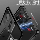 For Asus ROG Phone 9 Pro Phone Case Metal Bumper Magnetic Back Glass Cover