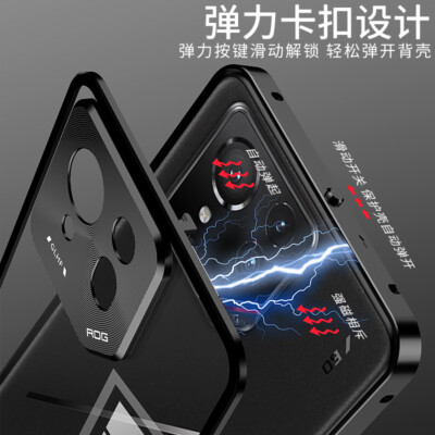 For Asus ROG Phone 9 Pro Phone Case Metal Bumper Magnetic Back Glass Cover