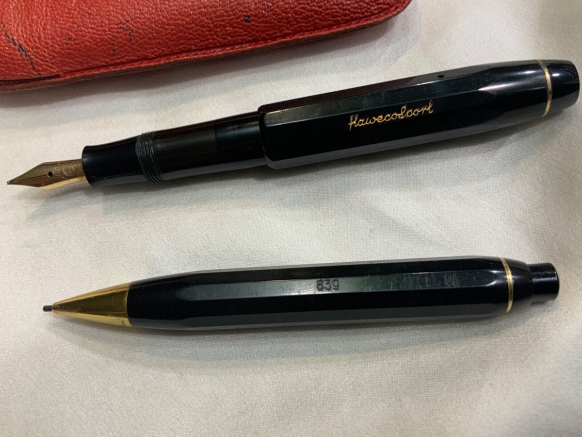 Rare Set Kaweco Sport fountain pen 14K nib mechanical pencil