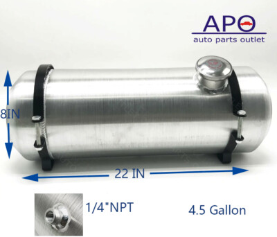8 Inches X 16 Spun Aluminum Gas Tank 3 Gallons With