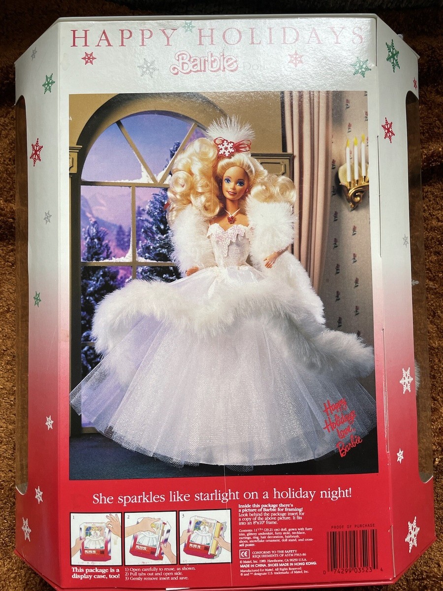 Happy Holidays Holiday Barbie 2018 Amazon 1989 Happy Holidays Barbie
