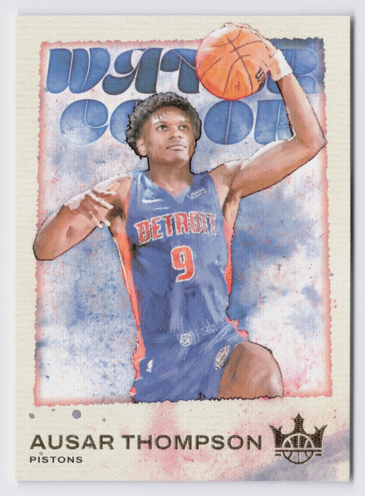 2023-24 Panini Court Kings Water Color Ausar Thompson #5 (RC) DETROIT PISTONS