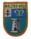 Ecusson imprimé (patch/crest printed) ♦ Malzieu-Ville Lozère