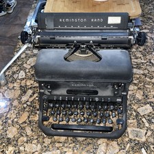 1948 Remington Rand KMC Black Matte Typewriter thumbnail