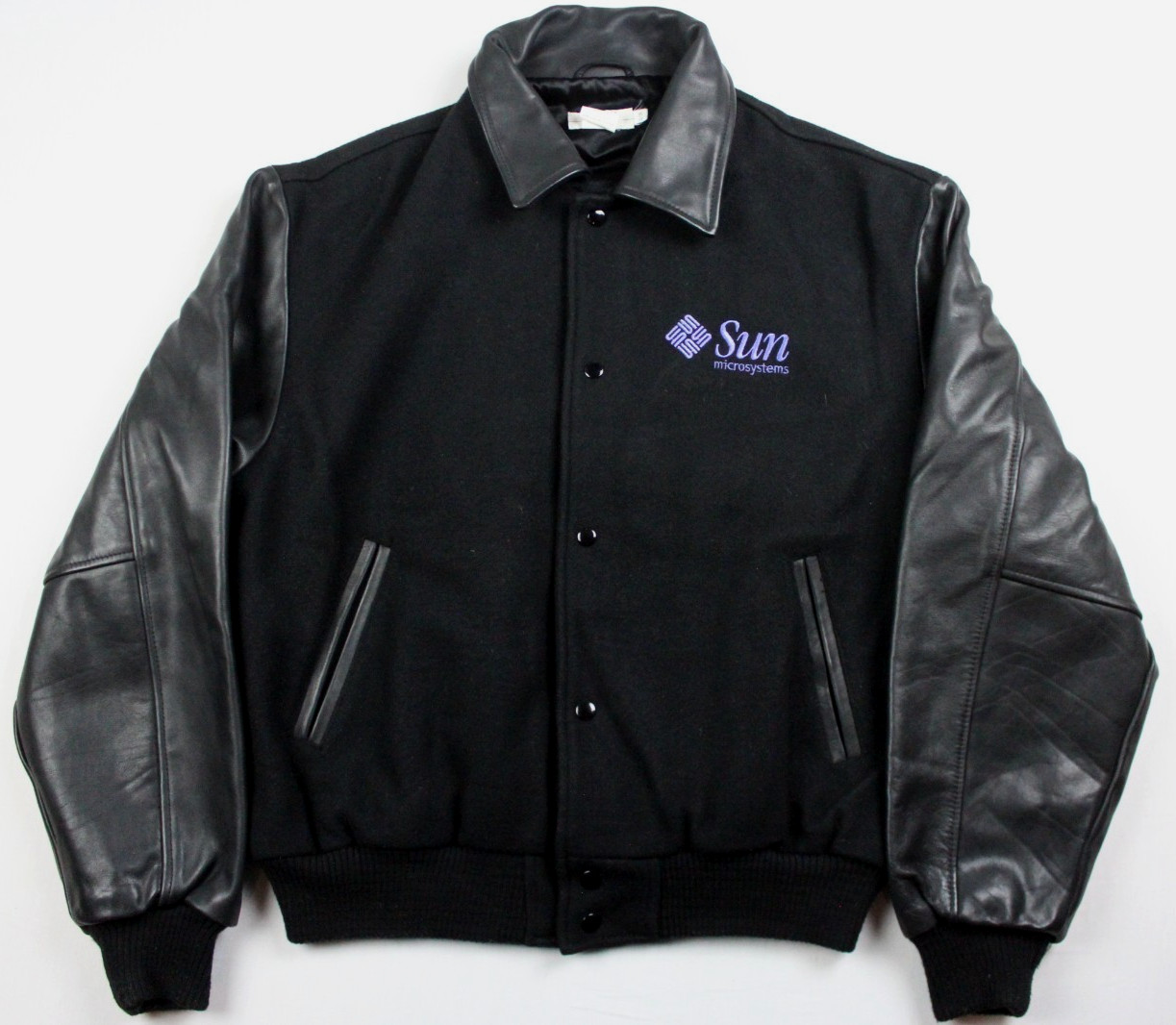 Vintage Sun Microsystems Java Wool Leather Varsit… - image 2