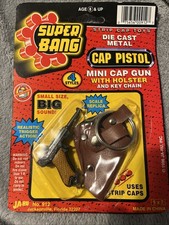 Super Bang 1996 Ja-Ru Luger Cap Pistol With Holster And Key Chain