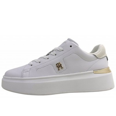Tommy Hilfiger TH Fashion Damen sportlicher Schnürer in Weiß