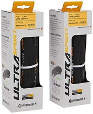 700x25 Road Bike Tires 2 Pack Continental Ultra Sport III Black Versatile Modern