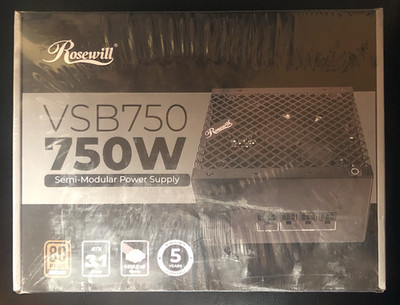 Rosewill VSB750 750Watt 80+ Bronze Semi-Modular ATX 3.1 Power Supply NEW IN BOX